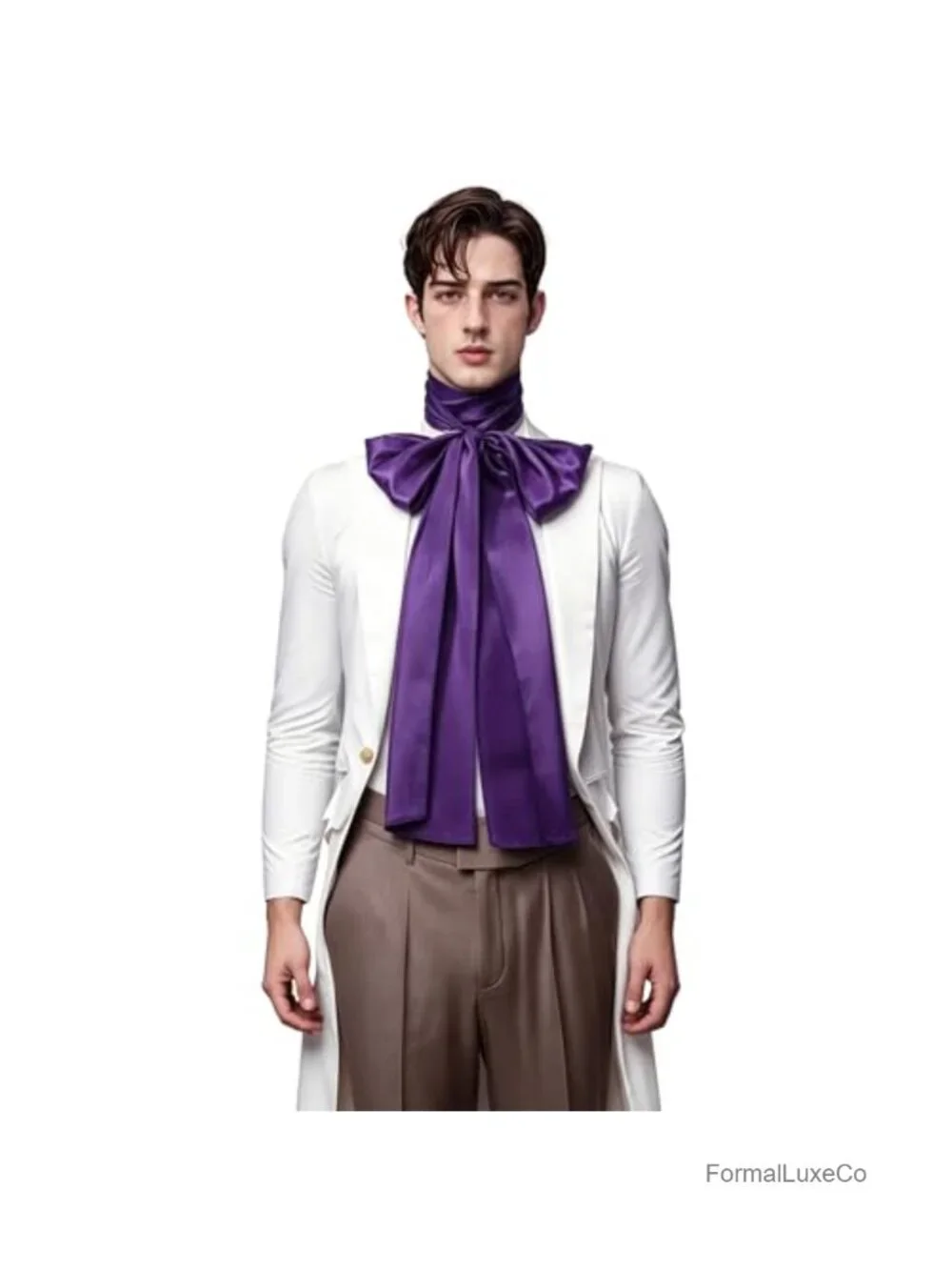 Men's Renaissance Cravat Jabot Costume Neckwear Cotton